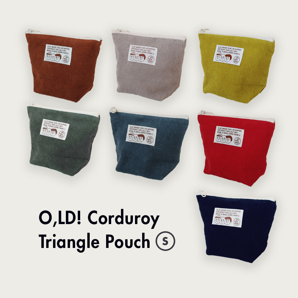 [Pouch] Triangle pouch_Corduroy_S